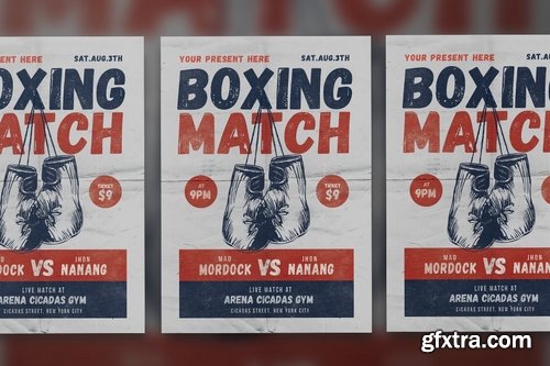 GraphicRiver - Boxing Match Flyer 17365259