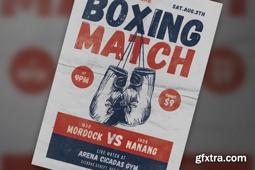 GraphicRiver - Boxing Match Flyer 17365259