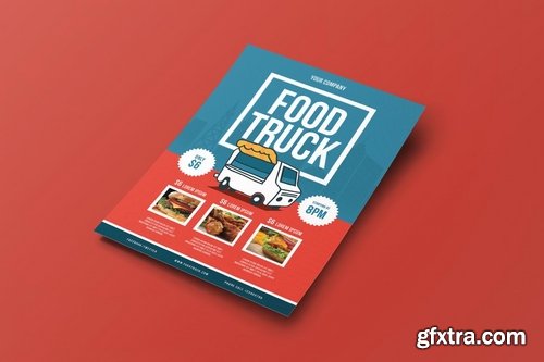 GraphicRiver - Flyer Food Truck 13513701