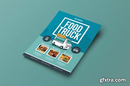 GraphicRiver - Flyer Food Truck 13513701