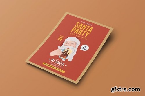 GraphicRiver - Santa Party Flyer Template 13395280