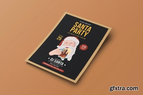 GraphicRiver - Santa Party Flyer Template 13395280