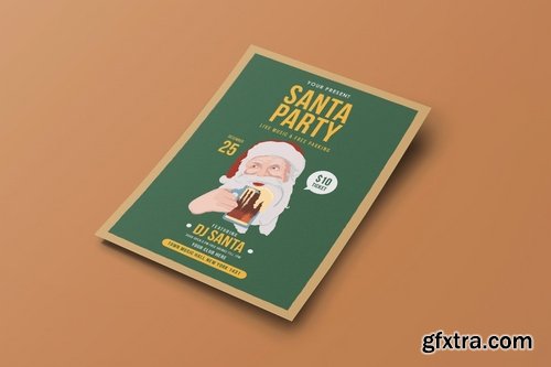 GraphicRiver - Santa Party Flyer Template 13395280