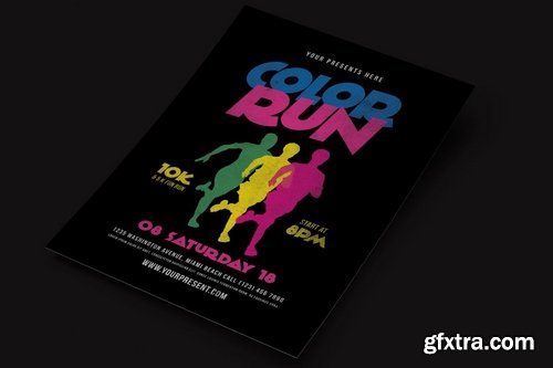 GraphicRiver - Color Run Flyer 17235841