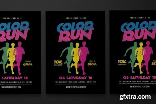 GraphicRiver - Color Run Flyer 17235841