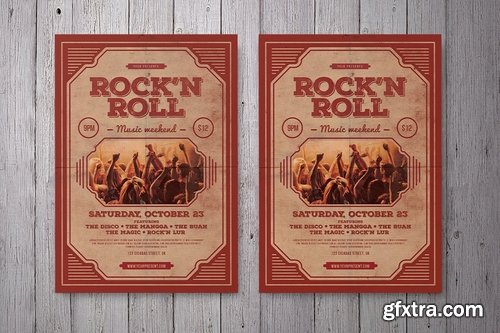 GraphicRiver - Rock'n Roll Music Flyer 18737298