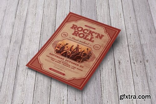 GraphicRiver - Rock'n Roll Music Flyer 18737298