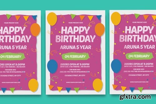 GraphicRiver - Happy Birthday Invitation 19225405