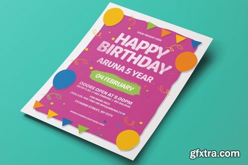 GraphicRiver - Happy Birthday Invitation 19225405