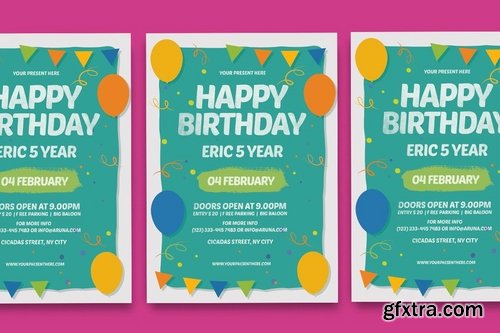 GraphicRiver - Happy Birthday Invitation 19225405