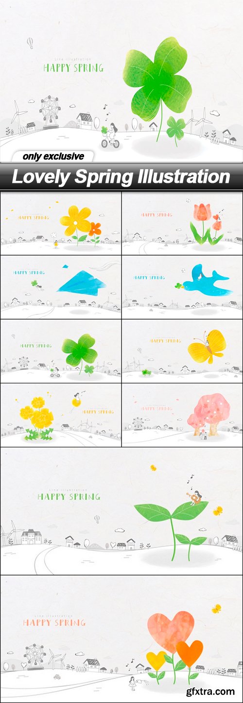 Lovely Spring Illustration - 10 EPS