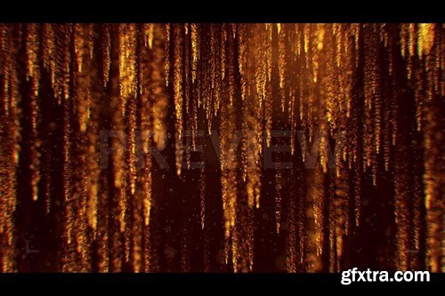 Falling Golden Particles Stock Motion Graphics