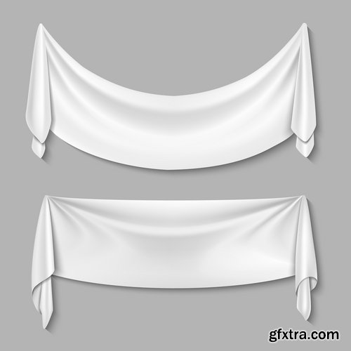 Collection of flag signboard banner signboard for advertising vector image 25 EPS