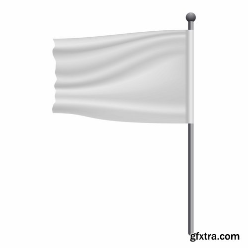 Collection of flag signboard banner signboard for advertising vector image 25 EPS