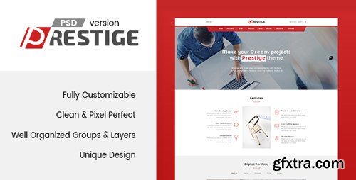 ThemeForest - Prestige - Single Page PSD Template 19367054