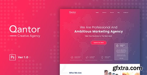 ThemeForest - Qantor - Creative Agency Office PSD Template 19571629