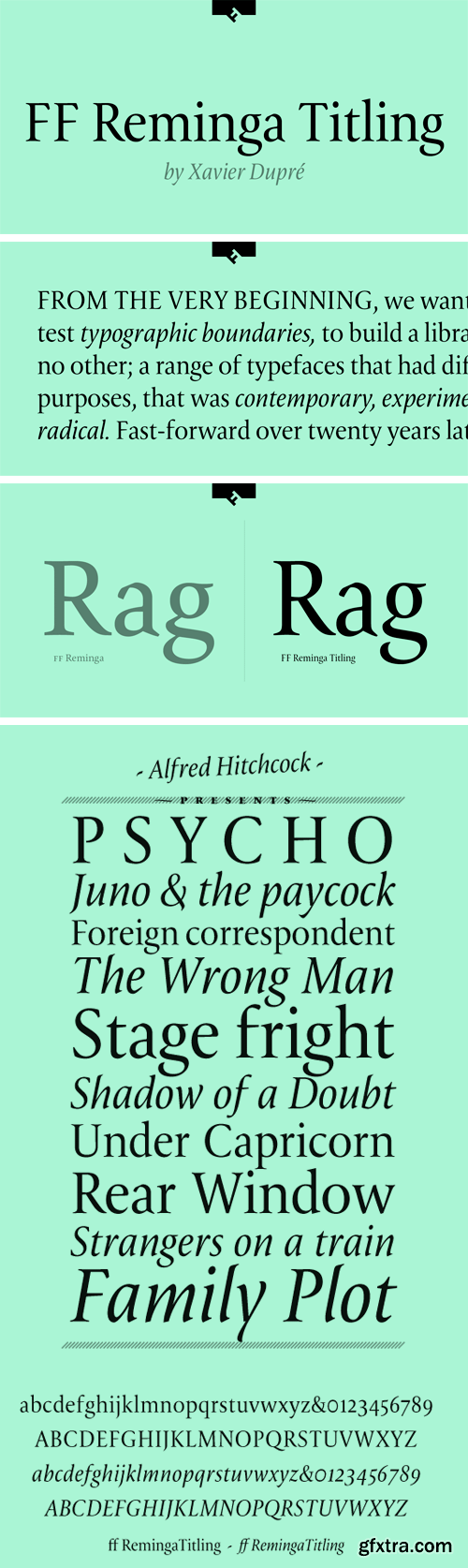 FF Reminga Titling Font Family