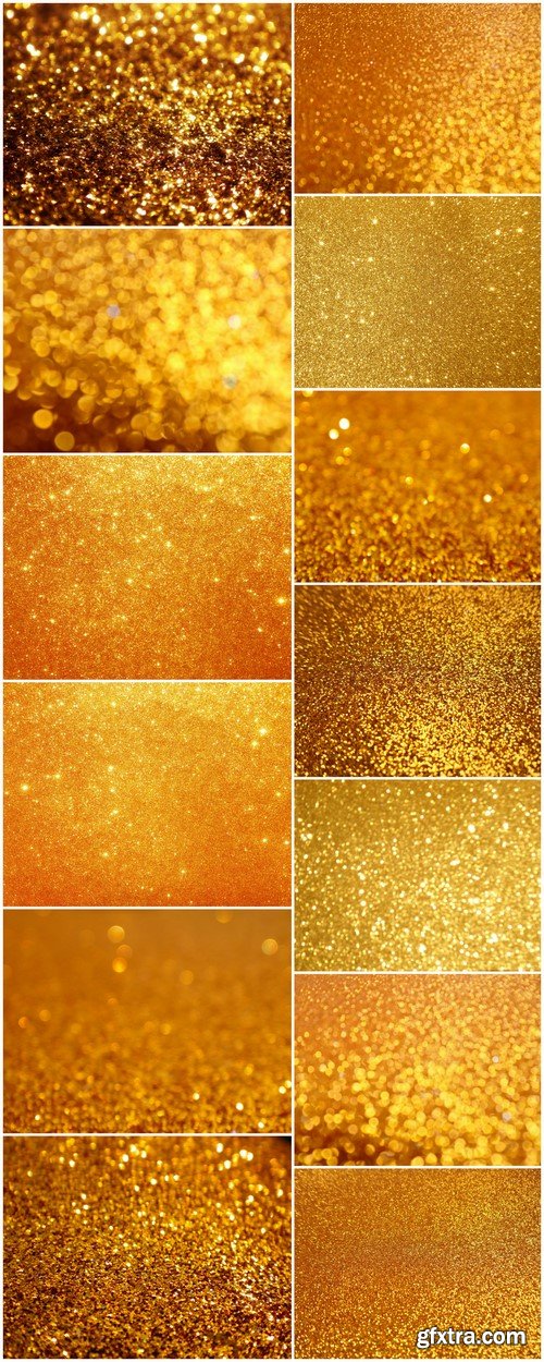 Golden holiday glowing glitter background 13X JPEG