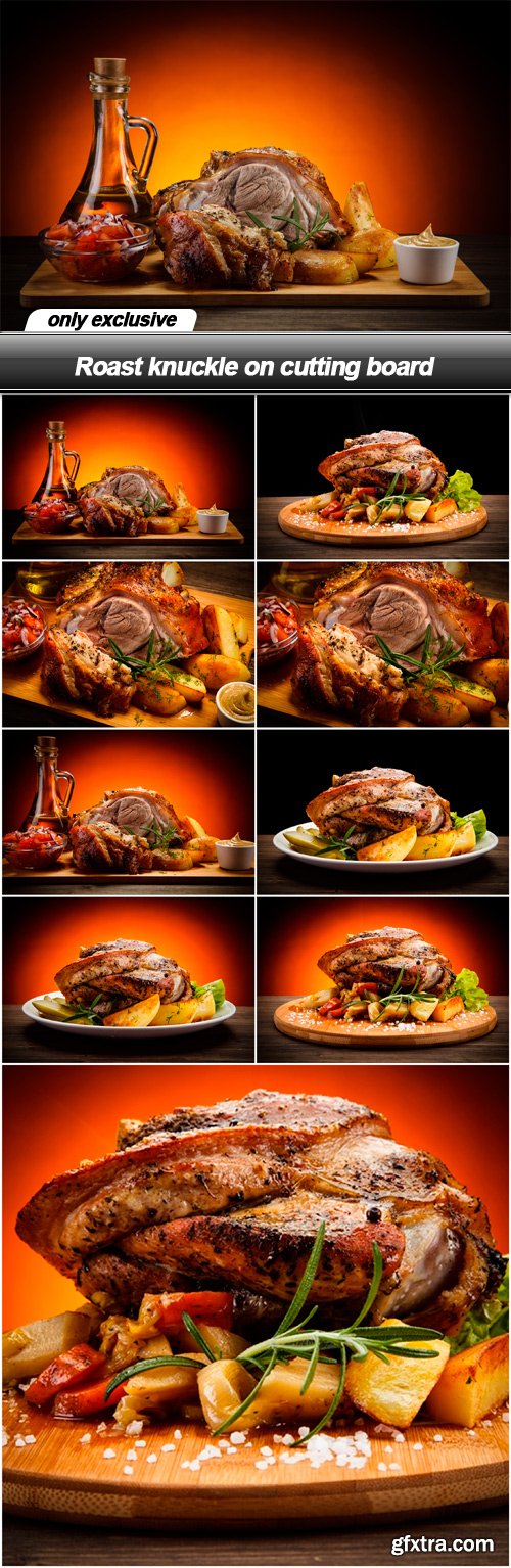 Roast knuckle on cutting board - 9 UHQ JPEG