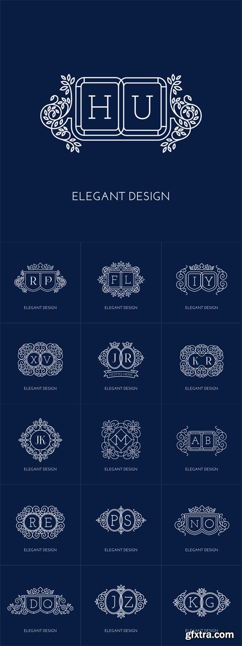 Vector Set - Monogram Design Templates