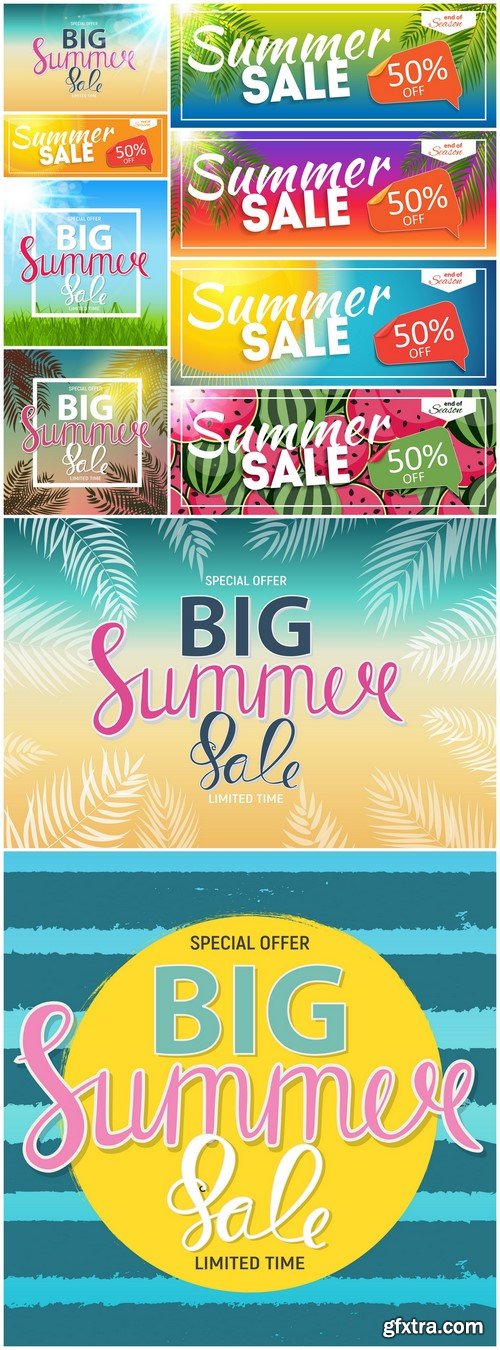 Big Summer Sale Abstract Background 10X EPS