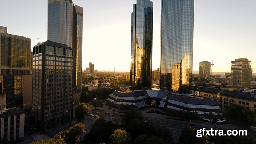 Skyline skyscrapers city cityscape modern architecture buildings aerial view