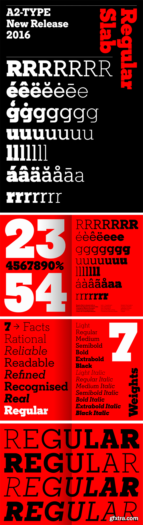 Regular Slab Font Family