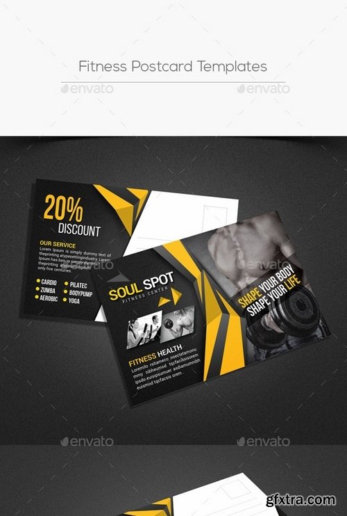 GraphicRiver - Fitness Postcard Templates 16533059