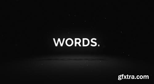 Videohive - Words - Media Opener - 19597037