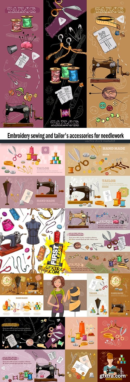 Embroidery sewing and tailor\'s accessories for needlework