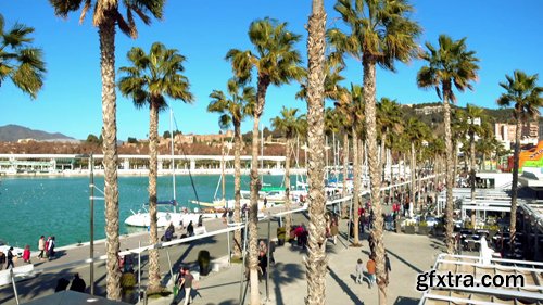 Embankment in Malaga, Spain