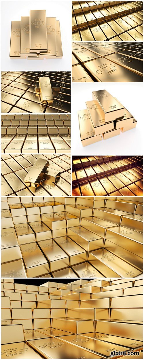 Golden ingot background 10X JPEG