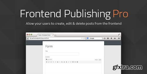 CodeCanyon - Frontend Publishing Pro v3.7.0 - 8517990