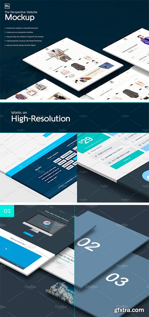 CM 1237145 - The Perspective Website Mockup