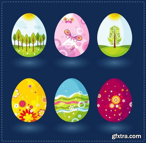 Easter eggs 3 - 6 UHQ JPEG