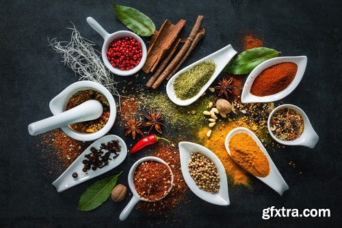 Herbs and spices - 5 UHQ JPEG