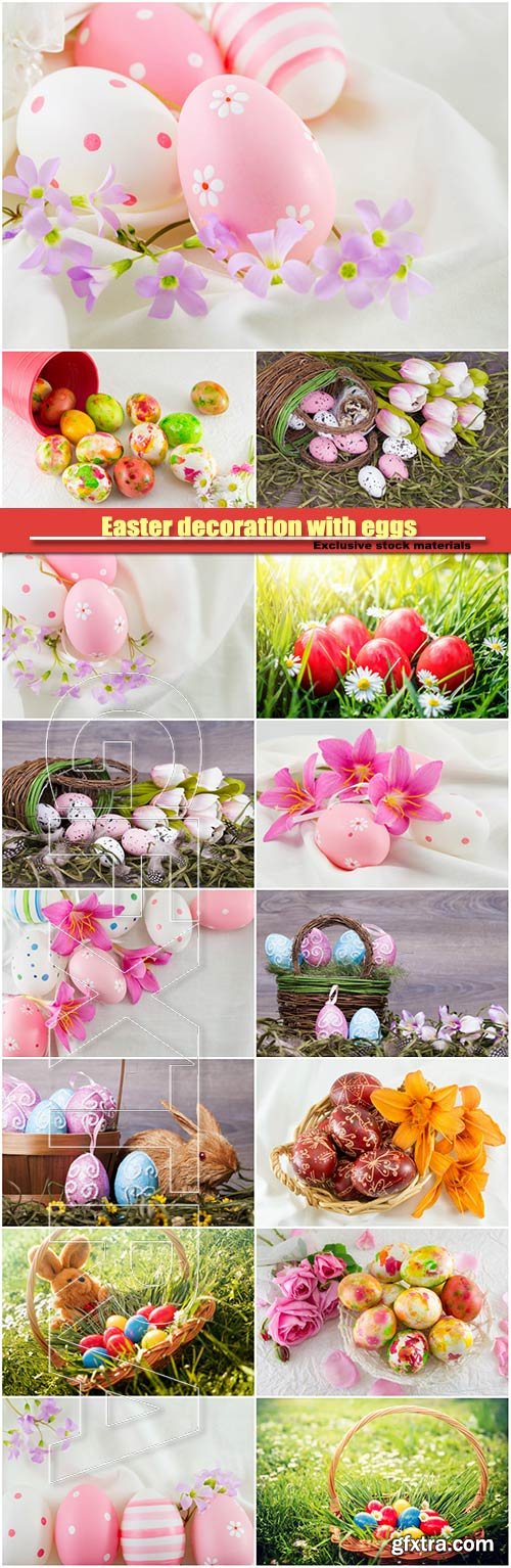 Easter decoration with eggs