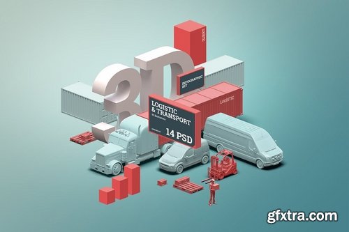 3D scene generator Transport &amp; Logistic