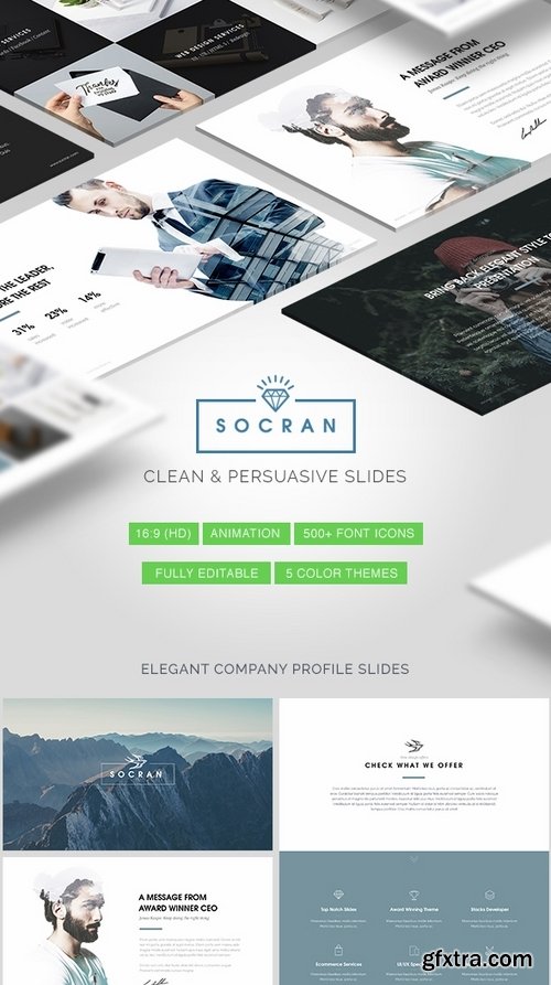 GraphicRiver - SOCRAN - Clean & Modern Keynote Template 14260452