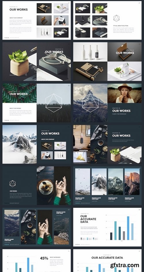 GraphicRiver - THEON - Minimal & Creative Keynote Template 17653000