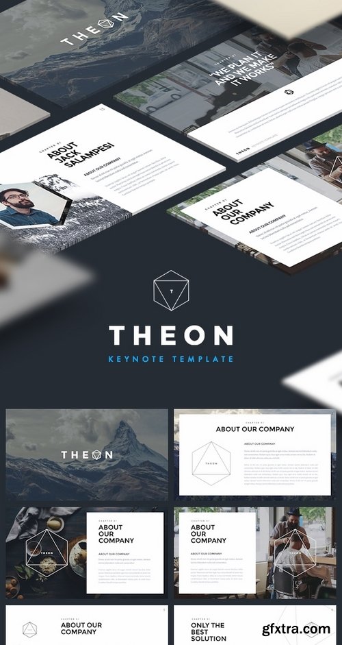 GraphicRiver - THEON - Minimal & Creative Keynote Template 17653000