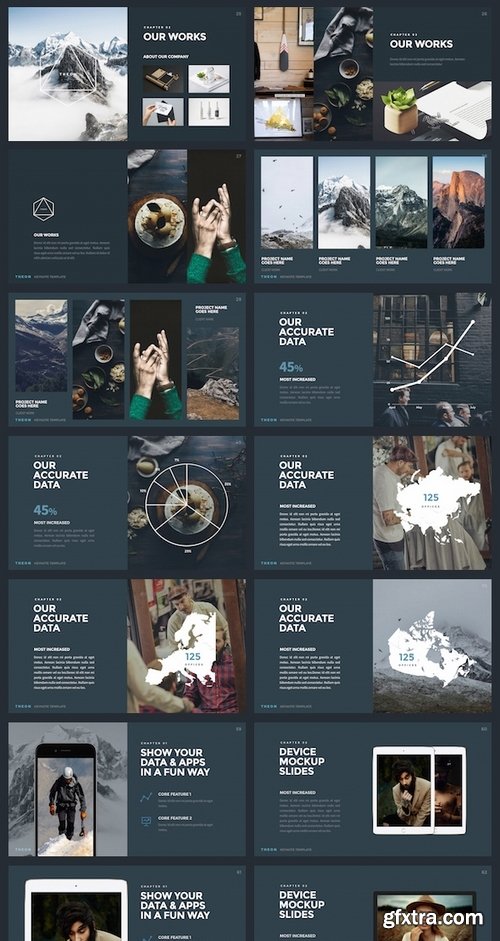 GraphicRiver - THEON - Minimal & Creative Keynote Template 17653000