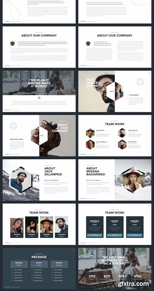 GraphicRiver - THEON - Minimal & Creative Keynote Template 17653000