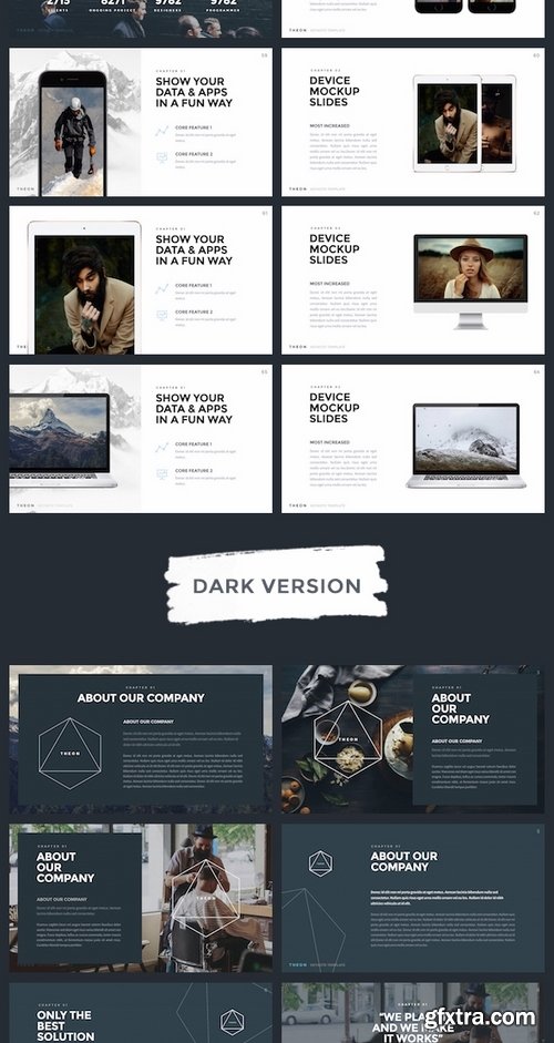 GraphicRiver - THEON - Minimal & Creative Keynote Template 17653000