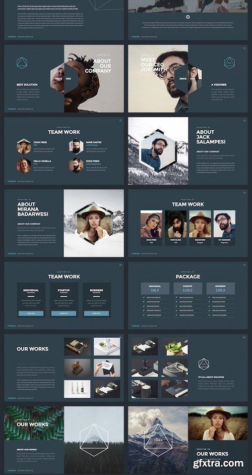 GraphicRiver - THEON - Minimal & Creative Keynote Template 17653000