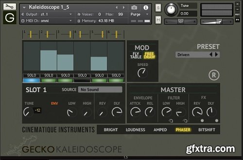 Cinematique-Instruments GECKO Kaleidoscope v1.5 KONTAKT-SYNTHiC4TE