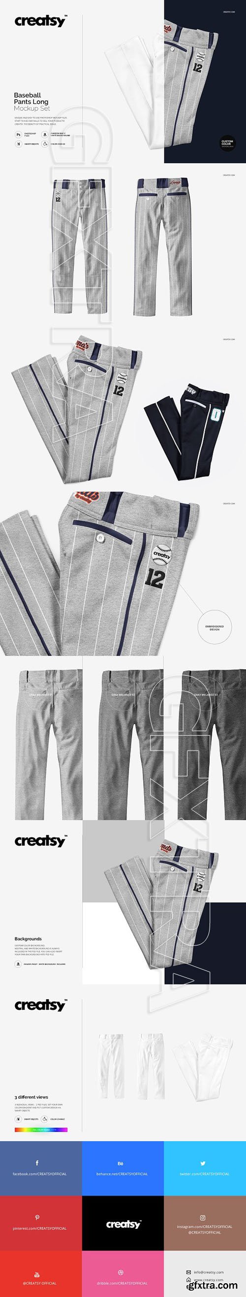 CM - Baseball Pants Long Mockup Set 1350492