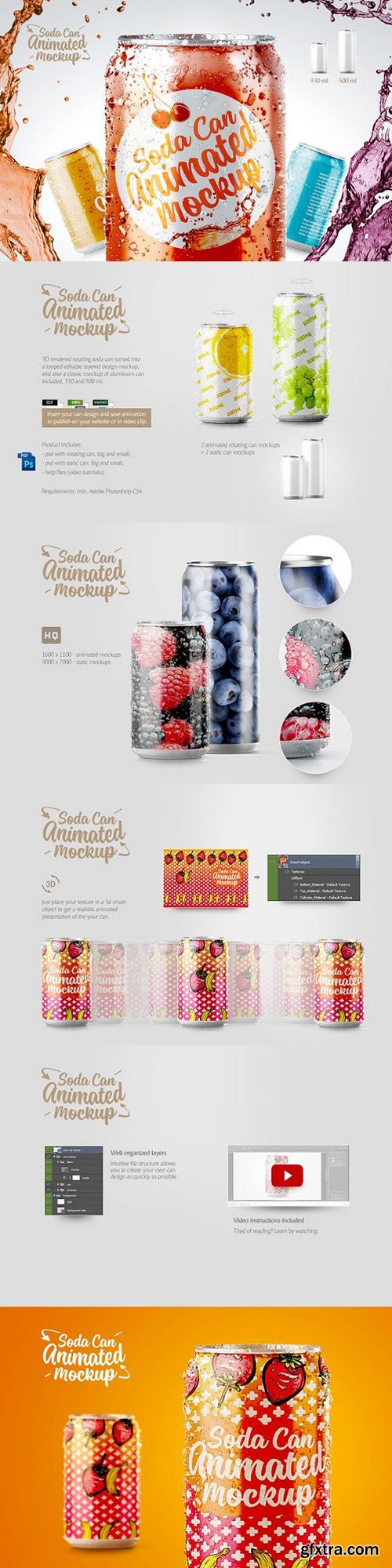 CM - Soda can animated mockup 1341370