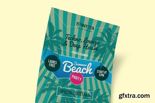 GraphicRiver - Summer Beach Party Poster Template 11604719