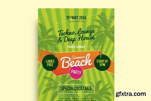 GraphicRiver - Summer Beach Party Poster Template 11604719